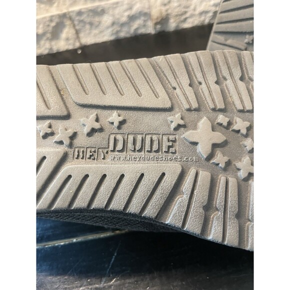 Hey Dude Wally Sox Shoes Men's Sz 13 Micro Total Black Loafer Slip On - Picture 9 of 9